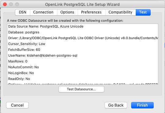 mac odbc driver for open source databases